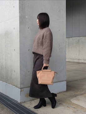 「IACUCCI（イアクッチ）のアイテム」を使った、iamiyakoさん（骨格ウェーブ・レディース・170cm）の冬コーディネート