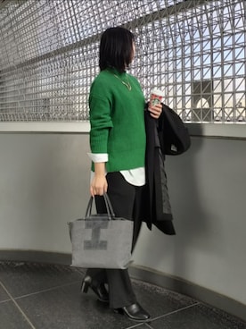 「IACUCCI（イアクッチ）のアイテム」を使った、iamiyakoさん（骨格ウェーブ・レディース・170cm）の冬コーディネート