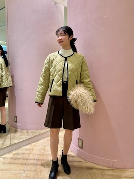 「NOLLEY’S（ノーリーズ）のアイテム（ショルダーバッグ）」を使った、miyukiさん（レディース・162cm）の秋コーディネート