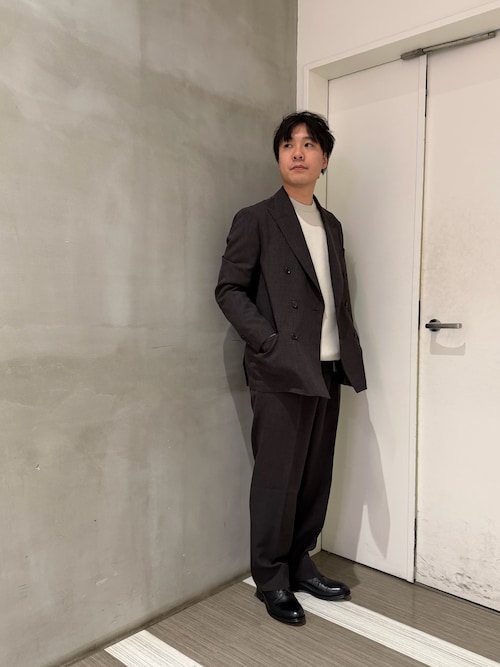セール】LIFE STYLE TAILOR ウーリーノグレンチェックダブルジャケット