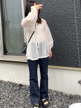 「MOUSSY（マウジー）のアイテム」を使った、Anchan.さん（レディース・159cm）の夏コーディネート