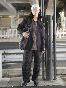 「DIESEL（ディーゼル）のアイテム（ジャケット/アウター）」を使った、HARUTOさん（メンズ・176cm）の夏コーディネート