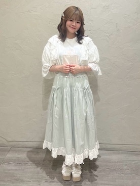 「アイテム（ジャンパースカート）」を使った、ikiさん（レディース・151cm）の夏コーディネート