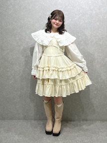 コルセットベロアフレアミニワンピース｜メリージェニー（merry