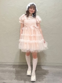 merry jenny レースアップギャザー厚底シューズ merry jenny レースアップギャザー厚底シューズ（ブラック） -靴