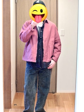「Engineered Garments（エンジニアードガーメンツ）のアイテム」を使った、The 脳筋さん（メンズ・175cm）の春コーディネート