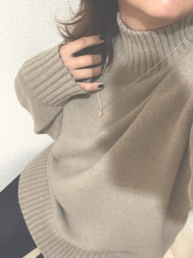 「GU（ジーユー）のアイテム（トップス、ベージュ系）」を使った、ら   ん   ☕︎︎‎𓂃 𓈒𓏸さん（レディース）の秋コーディネート