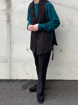 「RAY CASSIN（レイカズン）のアイテム（トップス）」を使った、くうさん（メンズ・165cm）の春コーディネート