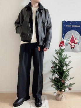 「アイテム（キーケース/キーアクセサリー）」を使った、beeyanさん（メンズ・167cm）の秋コーディネート