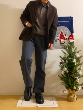 「アイテム（チャーム）」を使った、beeyanさん（メンズ・167cm）の秋コーディネート