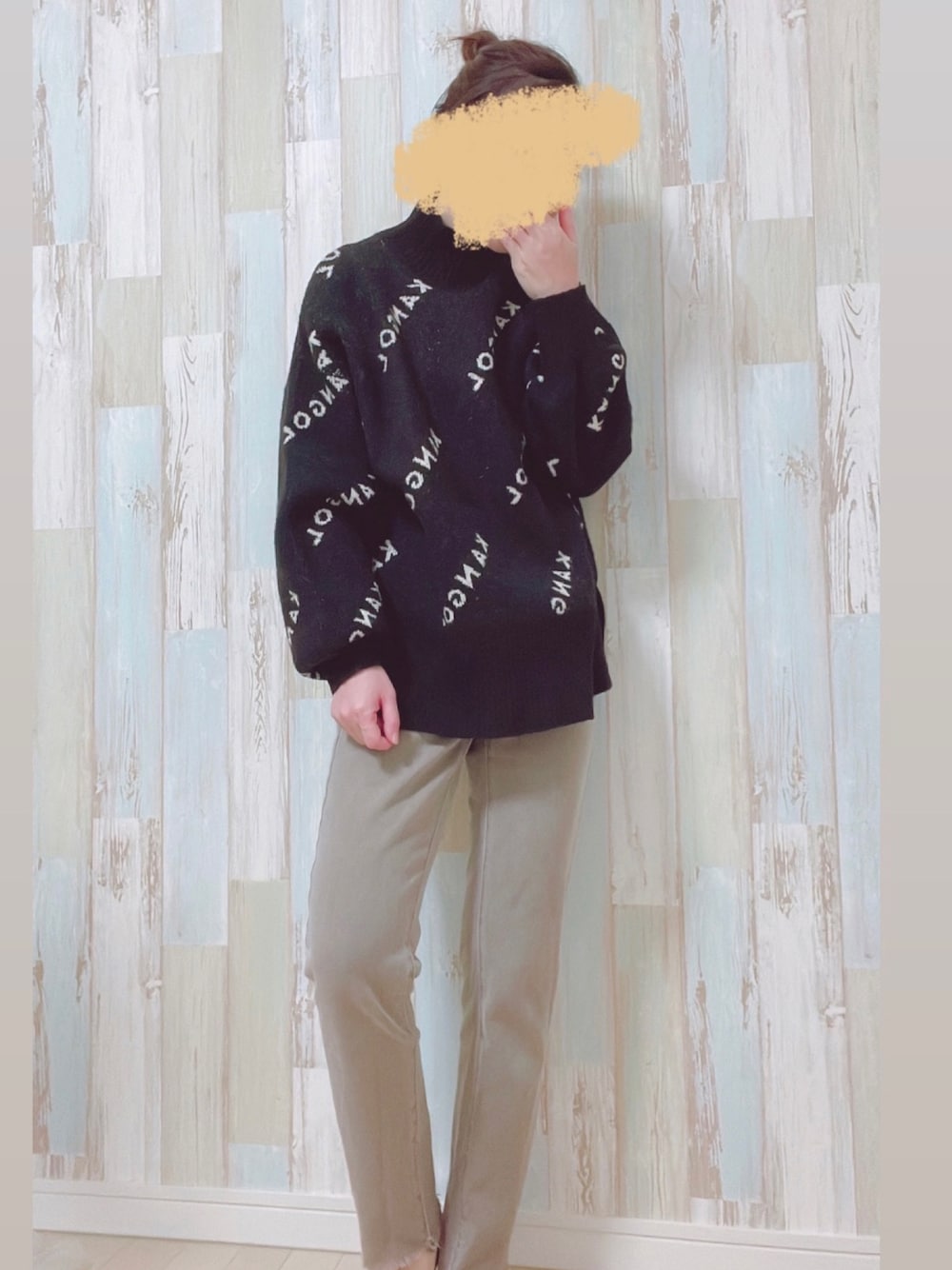 「秋服、今日のコーデ、着回しコーデ、カジュアルコーデ、お洒落さんとつながりたい、ニットコーデ、KANGOL」｜「GUのアイテム（デニムパンツ、ブラウン系）」を使った、☺︎♥♡Ree♡♥☺︎さん（レディース・152cm）の秋コーディネートの1枚目の写真