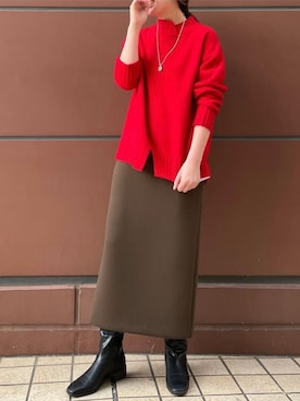 Rie Millerさん(レディース・160cm)の冬コーディネート