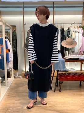 Rie Millerさん(レディース・160cm)の冬コーディネート