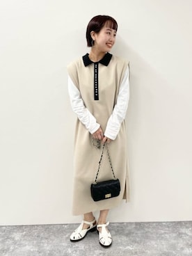 Rie Millerさん(レディース・160cm)の春コーディネート