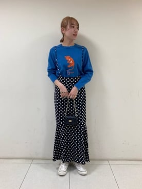 Rie Millerさん（レディース・160cm）の春コーディネート