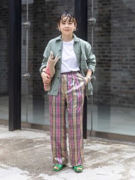 「ROTHCO（ロスコ）のアイテム（ブルゾン）」を使った、Rie Millerさん（レディース・160cm）の春コーディネート
