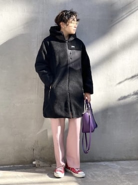 Rie Millerさん(レディース・160cm)の冬コーディネート