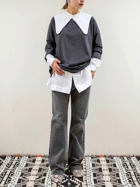 Rie Millerさん（レディース・160cm）の秋コーディネート