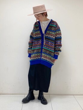 Rie Millerさん(レディース・160cm)の冬コーディネート