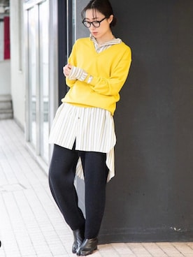 Rie Millerさん(レディース・160cm)の冬コーディネート