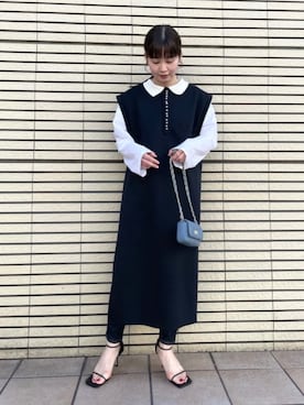 Rie Millerさん(レディース・160cm)の冬コーディネート