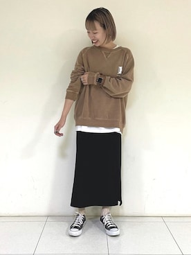 「GOOD ROCK SPEED」｜Rie Millerさん（レディース・160cm）の秋コーディネート