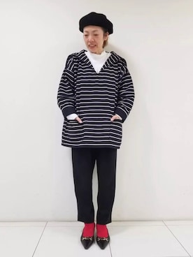 Rie Millerさん（レディース・160cm）の秋コーディネート