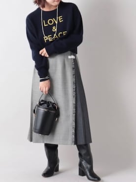 Rie Millerさん（レディース・160cm）の秋コーディネート