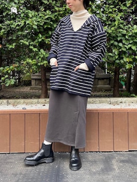 Rie Millerさん（レディース・160cm）の秋コーディネート