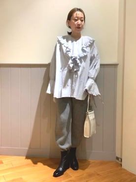 Rie Millerさん(レディース・160cm)の秋コーディネート