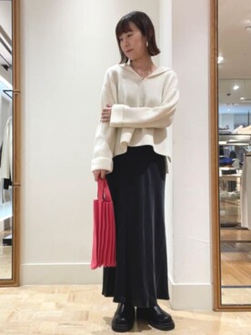 Rie Millerさん（レディース・160cm）の秋コーディネート