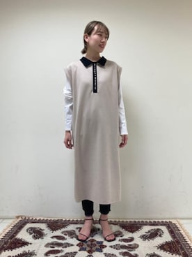 Rie Millerさん(レディース・160cm)の冬コーディネート