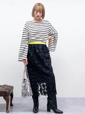 Rie Millerさん(レディース・160cm)の秋コーディネート