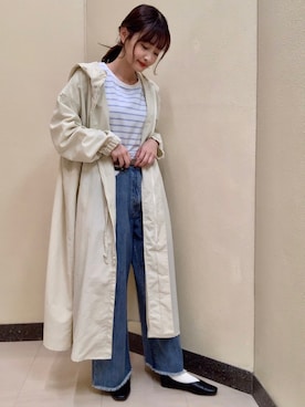 「AMERICAN HOLIC」｜「アイテム（ブルゾン）」を使った、sayaka..さん（レディース・156cm）の春コーディネート