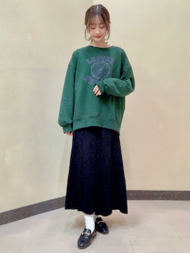 「AMERICAN HOLIC」｜「アイテム（スウェット）」を使った、sayaka..さん（レディース・156cm）の秋コーディネート