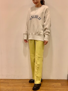 「AMERICAN HOLIC」｜「アイテム（スウェット）」を使った、sayaka..さん（レディース・156cm）の冬コーディネート