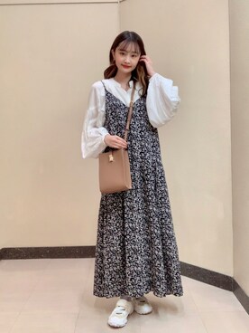 「AMERICAN HOLIC」｜「アイテム（ワンピース）」を使った、sayaka..さん（レディース・156cm）の春コーディネート