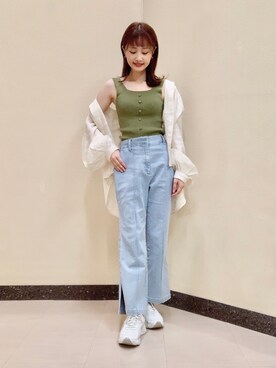 「SLURR（スラ―）のアイテム」を使った、sayaka..さん（レディース・156cm）の春コーディネート