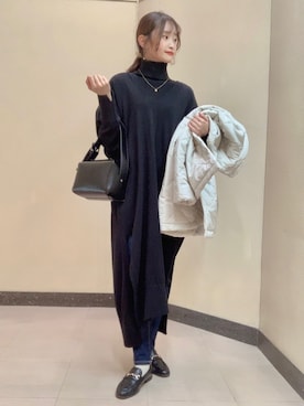 「AMERICAN HOLIC（アメリカンホリック）のアイテム（その他アウター）」を使った、sayaka..さん（レディース・156cm）の冬コーディネート