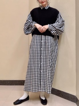 「AMERICAN HOLIC」｜「アイテム（ワンピース）」を使った、sayaka..さん（レディース・156cm）の春コーディネート