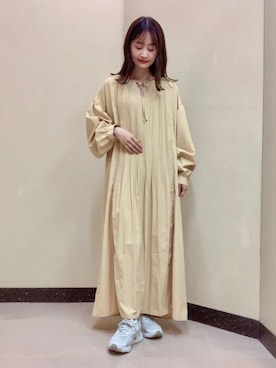 「AMERICAN HOLIC」｜「アイテム（ワンピース）」を使った、sayaka..さん（レディース・156cm）の秋コーディネート