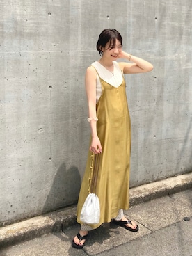 「RAY CASSIN（レイカズン）のアイテム（ワンピース/ドレス）」を使った、Yukiさん（レディース・161cm）の夏コーディネート