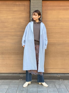 「リーバイス」｜Yukiさん（レディース・161cm）の冬コーディネート