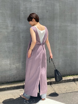 「VICE VERSA（バイスバース）のアイテム」を使った、Yukiさん（レディース・161cm）の夏コーディネート