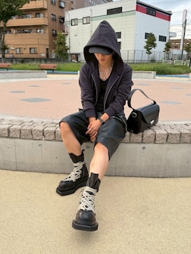 「アイテム（パーカー）」を使った、ryuya_98さん（メンズ・170cm）の秋コーディネート