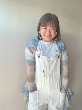 「ぽっちゃりコーデ」｜「アイテム（オールインワン・サロペット）」を使った、ayako.0703さん（レディース・168cm）の秋コーディネート