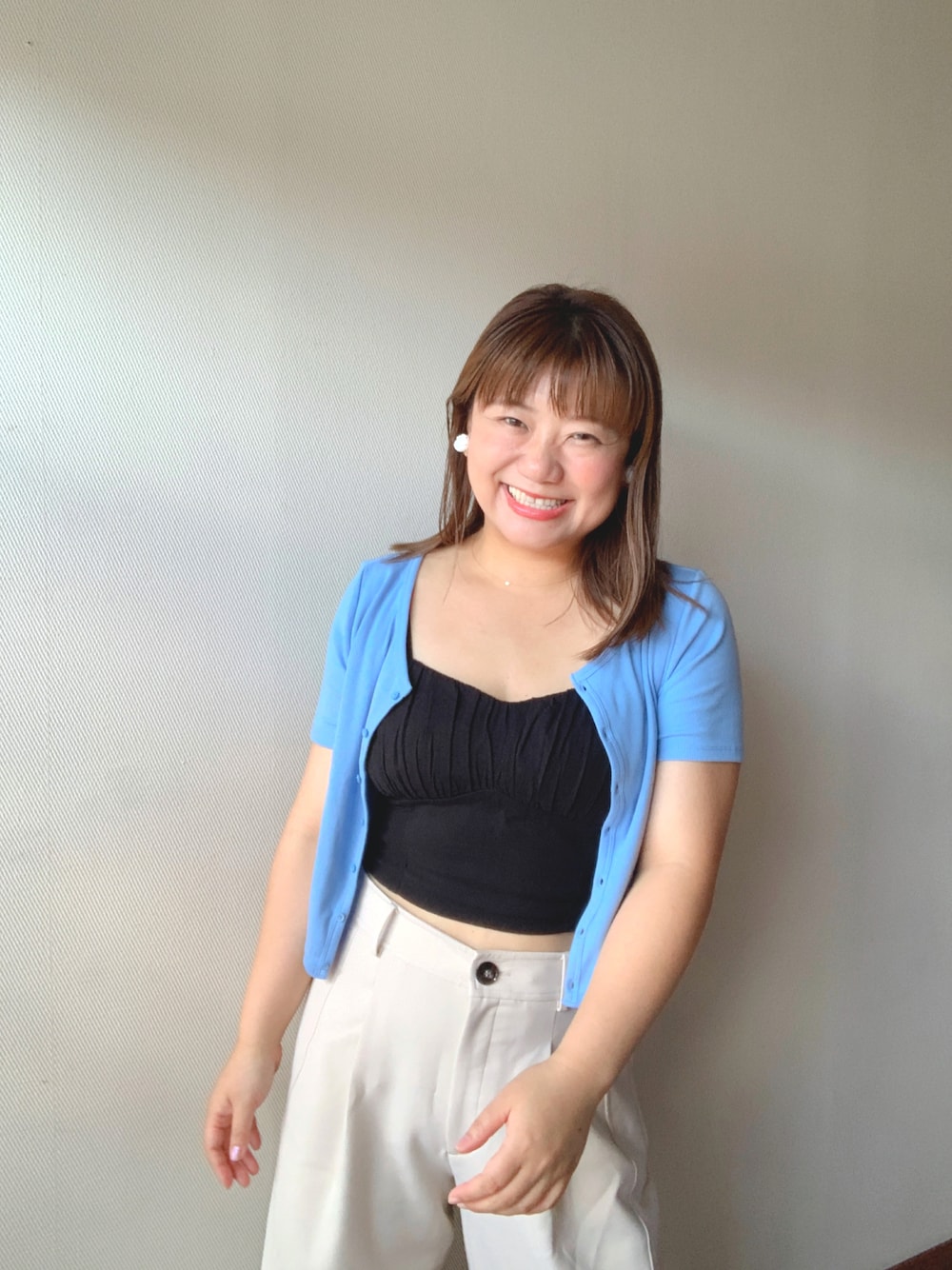 「夏コーデ、休日コーデ、大人カジュアル、オトナ女子、高身長女子、ぽっちゃり、ぽっちゃりコーデ、ぽっちゃりでもおしゃれしたい！、ぽっちゃり女子」｜「Hollisterのアイテム（トップス、ブラック系）」を使った、ayako.0703さん（レディース・168cm）の夏コーディネートの1枚目の写真