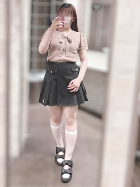 「a.v.v（アーヴェヴェ）のアイテム」を使った、𝑴 ❤︎.*さん（レディース・162cm）の秋コーディネート