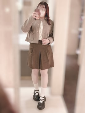 「アイテム（テーラードジャケット）」を使った、𝑴 ❤︎.*さん（レディース・162cm）の秋コーディネート