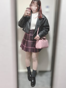 「アイテム（ローファー）」を使った、𝑴 ❤︎.*さん（レディース・162cm）の秋コーディネート